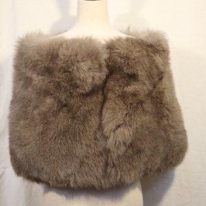 Fox Fur Stole in Lt Brown/Grey color. New.No Tags. Genuine Fur